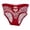 Brick Red, variant on Women's Panties Playful Transparent Mesh Triangle Panties with Hollow Design for Mid to Low Rise Waist Crotch Revealing Sheer Undergarment Orange L