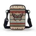 thumbnail image 2 of HELLHERO Polyester Crossbody Bags Lightweight Outdoor Daily Use Double Deck, Mixed Geometrics with Butterfly, 2 of 7