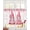Pink HotPink, variant on Valentine's Day Sheer Curtains 39 Inch Length 2 Panels Set for Living Room/Bedroom, Ombre Pink Gnomes Love Roses Romantic Kitchen Curtains Grommet Semi-Sheer Curtains Window Treatments 27.5"x39"x2