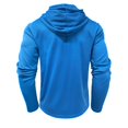 thumbnail image 3 of WTOBBY Men's Hooded Button-Up Long Sleeve T-Shirt Casual Three-Button Design, Comfortable Solid Color Top for Daily Wear, Layering, and Cool Weather Outfits,Blue 2XL, 3 of 6