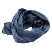 Navy Blue Light and Thin Springtime Scarf