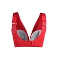 thumbnail image 2 of INSPIRE CHIC Women's Ruched Front Plus Size Full Coverage Padded Cami Bra Red 40/90 Fit 36C, 2 of 6