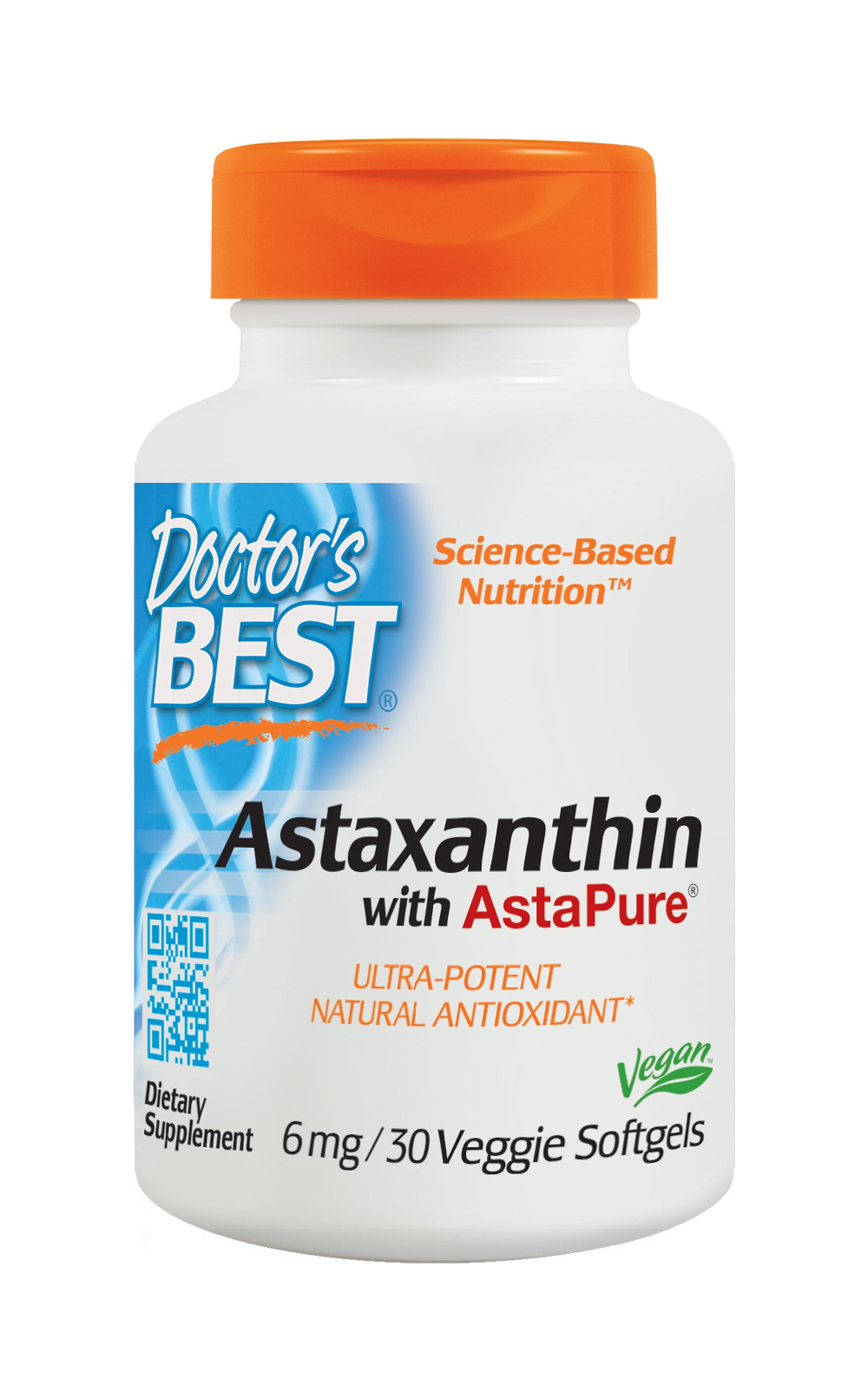 Doctors Best Astaxanthin, 6 mg, 30 Softgels