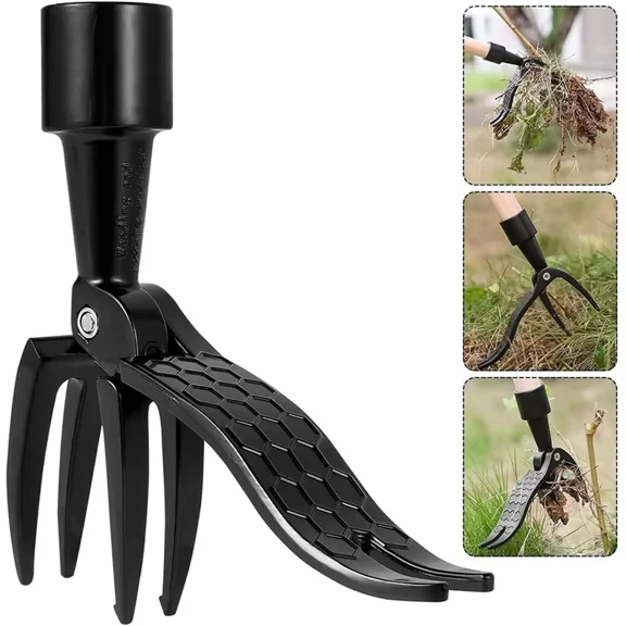 Outdoor Weeder Stand Up Weed Puller Tool Claw Garden Root Remover Killer Easy