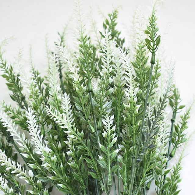 Flores artificiales de lavanda Jadeshay planta de lavanda de Plástico Ramo de flores de lavanda artificial