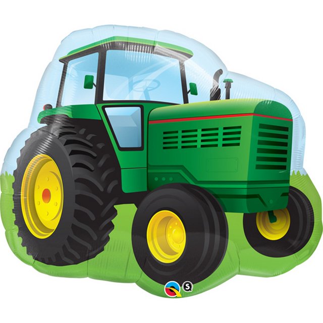 Qualatex - Globo de Aluminio Tractor (Azul/Verde)