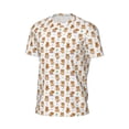 thumbnail image 6 of Wukai Tigers go in for Sports Print Men's Short-Sleeved Mesh T-Shirt,Quick-Dry Short Sleeve Workout T-Shirt-Large, 6 of 8