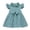 Green, variant on Girls Casual Solid Dress with Ruffled Bow Detail and Skirt for Toddler Kids Baby Clothes