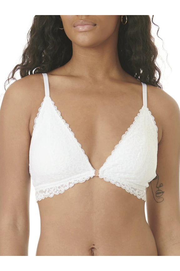 Juniors Lace Front Close Bralette