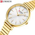 thumbnail image 2 of CURREN Montre Décontractée Femme Mode Or Quartz Diamant Acier Inoxydable Étanche Date Montre-Bracelet Femme, 2 of 5