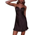 thumbnail image 3 of Biekopu Women Summer Casual Mini Dress，Solid Color Hollow-Out Spaghetti Strap Sleeveless Sling Dress,Casual Party Wear,S/M/L, 3 of 9