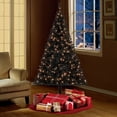 Holiday Time PreLit 6.5' Madison Pine Black Artificial Christmas Tree, ClearLights