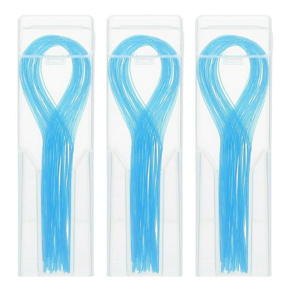 SUTENGDA 150 Pcs Toothpicks Floss Glide Braces Flossers Dental Hygiene Tool Nylon for Home Threaders
