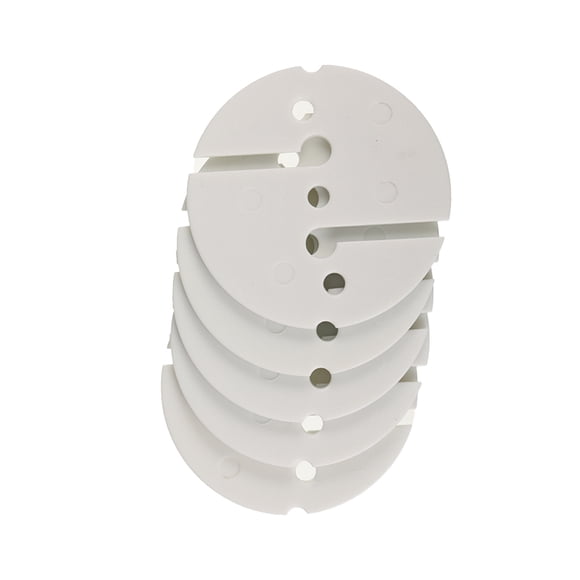 Yuarrent 5 uds logotipos redondos de plástico seguro señal recordatorio pequeño ligero portátil señal Universal para buceo bajo el agua Deportes acuáticos Blanco