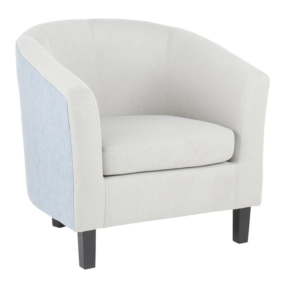 grey barrel chair