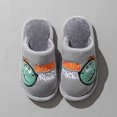 thumbnail image 2 of Generic Boy Christmas Slippers Dinosaur Slippers For Girls Boys Slippers Kids Comfy House Slippers Bedroom Slippers Winter Warm Indoor Home Shoes Clearance Shoes(3.5-4 Years,Grey), 2 of 4