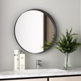 thumbnail image 2 of Cfowner Metal Round Wall Mirror for Bathroom, 2 of 6