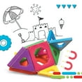 thumbnail image 5 of Discovery Kids Magnetic Tiles Set, with 12 Triangles And 12 Squares, 24-pieces, 5 of 8