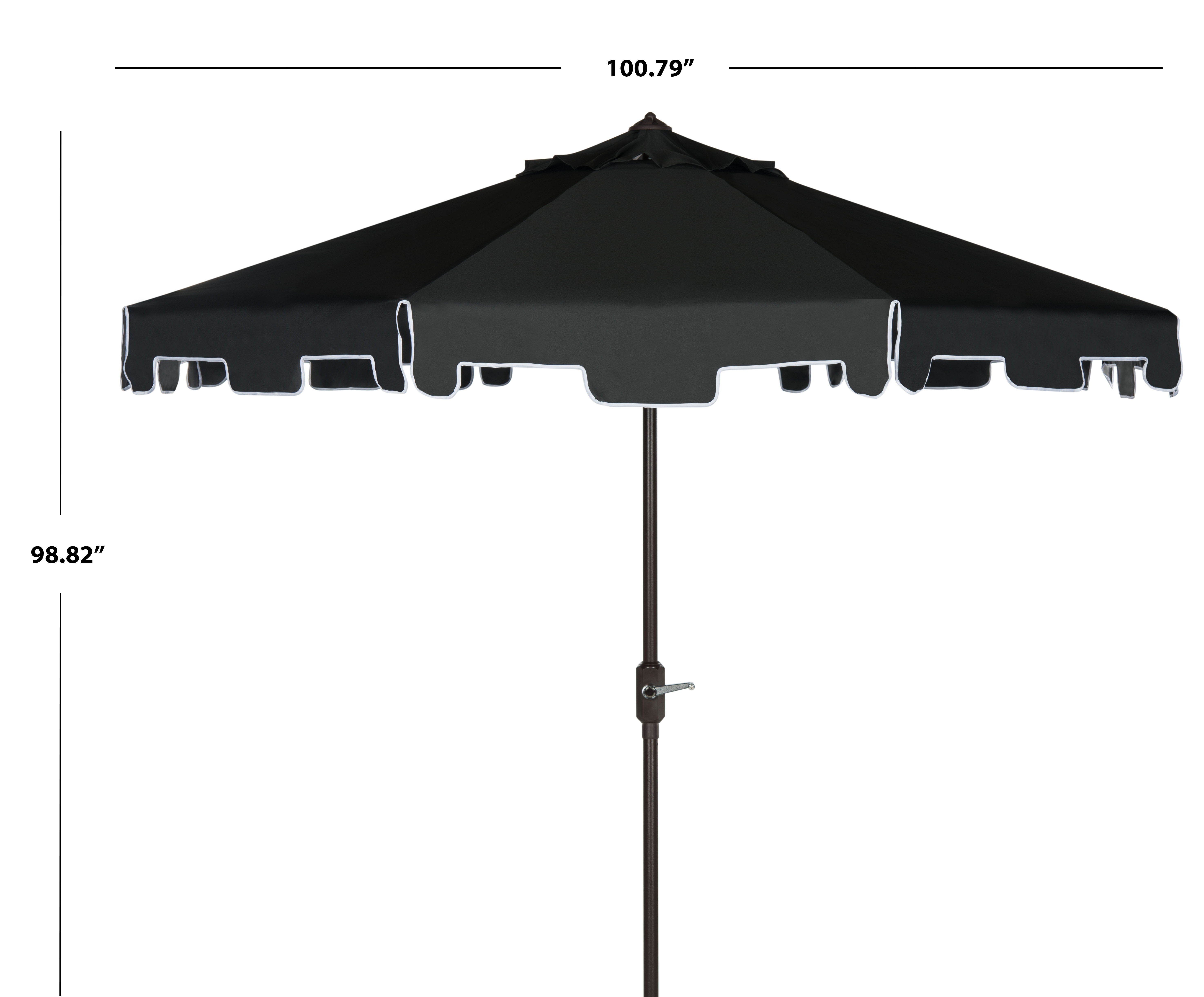 Safavieh Zimmerman 9 Market Crank Uv Resistant Patio Umbrella Navy Walmart Com Walmart Com