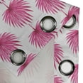 thumbnail image 4 of Ambesonne Leaf Grommet Curtain, Watercolor Pink Leaves, 50" x 84", Hot Pink Coconut, 4 of 6