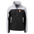 thumbnail image 2 of Women's Cutter & Buck  Black San Francisco Giants City Connect Charter Eco Recycled Half-Zip Anorak Jacket, 2 of 3