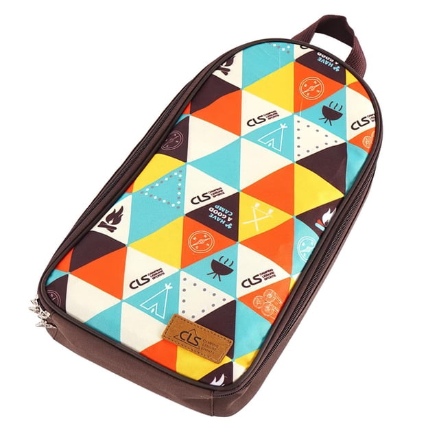 Vajilla Portátil Para Acampar Bolsa De Almacenamiento De Utensilios De Cocina De Poliéster Organizador De Utensilios De Cocina Único Con Banda Elástica Para Acampar Viajar Senderismo Yuarrent OD004239-00