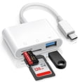 thumbnail image 1 of Lector de tarjetas SD MujuDoler USB-C 3 en 1 para iPhone 15 iPad Mac, 1 of 8
