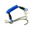 thumbnail image 2 of Scuba Choice Buceo Arrecife de acero inoxidable Gancho doble con cordón en espiral Azul, 2 of 2