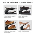 thumbnail image 4 of Organizador de ranuras para zapatos NVGSN, paquete de 20 unidades, negro, 4 of 7
