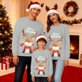 thumbnail image 2 of Fiaer Merry Christmas Sweatshirts for Family Trendy Baggy Funny Reindeer Graphic Xmas Pullover Crew Neck Long Sleeve Warm Holiday Tops Kid 130, 2 of 5