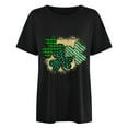thumbnail image 2 of Herrnalise Women's St Patrick's Day T-Shirt Lucky Irish Shamrock Paddy's Day Round Neck Short Sleeve Graphic Tees Tops S-3XL, 2 of 4