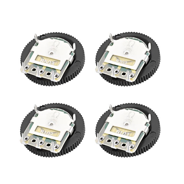 Unique Bargains Dial Wheel Potentiometer for Audio Stereo Volume Switch Control ,20Pcs (1K,10K,20K,50K Ohm each 5pcs)