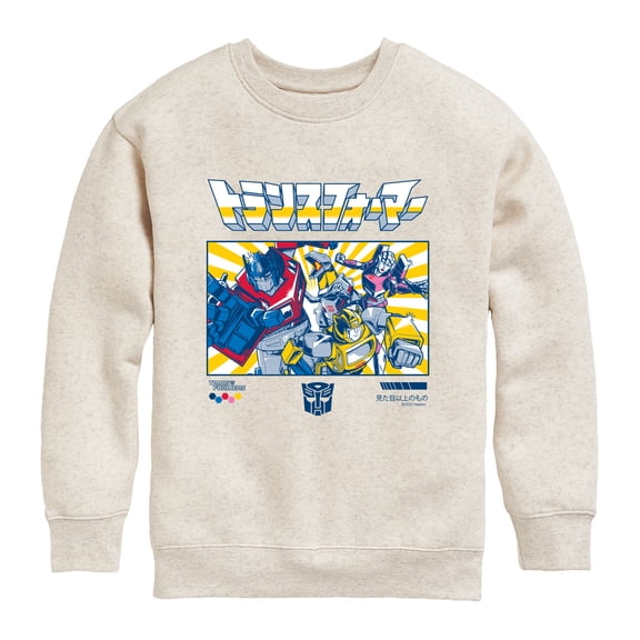 Transformers - Group Photo Graphic Long Sleeve Fleece Sweatshirt