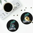 thumbnail image 5 of Bingfone Vintage Hungry Tyrannosaurus Leather Drinks Coasters With Set Of 6,Suitable For Home Kitchen,Coffee Cup Coasters Home Gift, 5 of 9