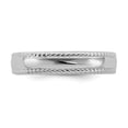 thumbnail image 4 of 925 Sterling Silver Stackable Expressions Rhodium Ring Size: 7; for Adults and Teens; for Women and Men, 4 of 5