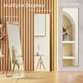 EDX Full Length Mirror 59"x16" Full Body Mirror Rectangle Free Standing Wall Mounted Leaning