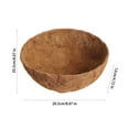 thumbnail image 4 of Yooshoverk 8x4 Inch Coconut Coir Planter Liners 2pcs -Natural Fiber Hanging Basket for Potted Plants, Breathable Water-Retaining Flower Pot Liners Indoor/Outdoor Gardening & Wedding Decor, 4 of 9