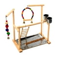 thumbnail image 3 of Puesto de juego para loros, juguete para parque infantil, centro de actividades de ejercicio, puesto de juego para periquitos, escalera para trepar, 3 of 7