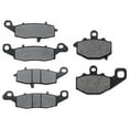 thumbnail image 1 of KMG Front + Rear Brake Pads Compatible with 2006-2011 Kawasaki EX650 Ninja 650R - Non-Metallic Organic NAO Brake Pads Set, 1 of 4