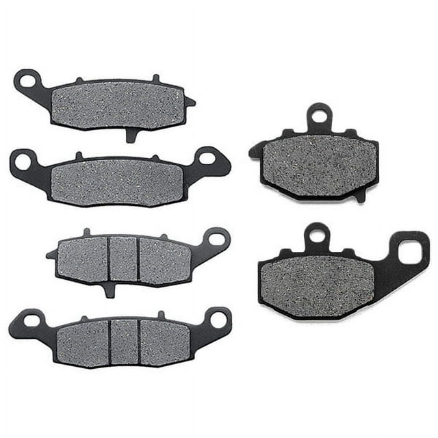 KMG Front + Rear Brake Pads Compatible with 2006-2011 Kawasaki EX650 Ninja 650R - Non-Metallic Organic NAO Brake Pads Set