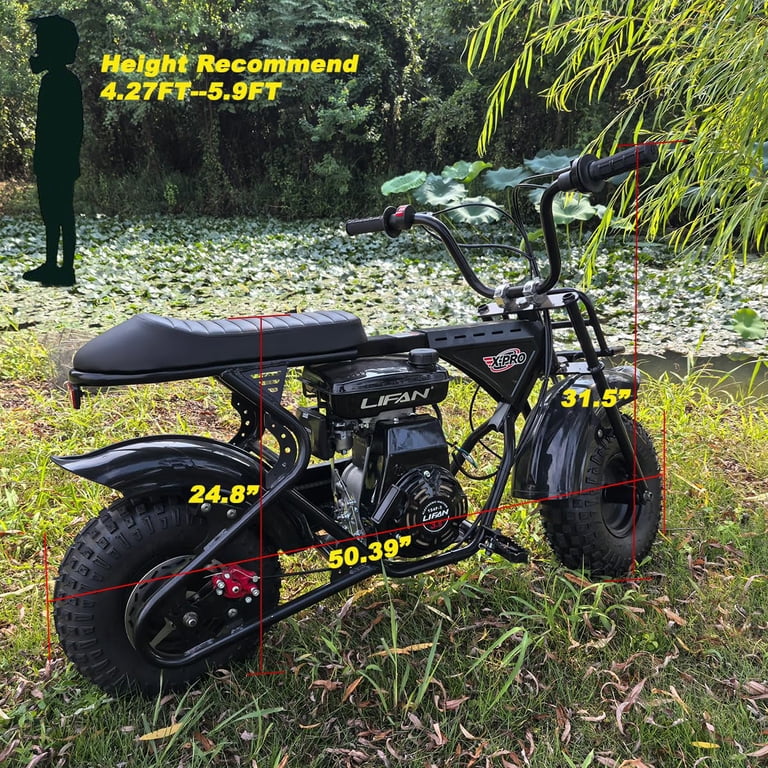 X-Pro Falcon 105cc 4-Stroke Mini Gas Dirt Bike for Kids, 6