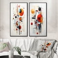 thumbnail image 1 of Designart "Colorful Suprematism Pure composition II" Abstract Suprematism Framed Wall Art Set Of 2 - Multi-Color Abstract Gallery Wall Frame Set For Home Decor, 1 of 6