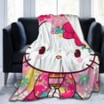 thumbnail image 6 of Hello Kitty Blanket, Super Soft Throw Blanket, Cozy Flannel Blankets For Boys Girls, Warm Blankets For Couch Sofa Bed, 60"X50", 6 of 9