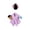Purple, variant on Class of 2026 Graduation Gown and Cap Outfit for 23 Inches Large Porch Goose Seasonal Lawn Statue Decorative Clothing Set Graduation Party Decor