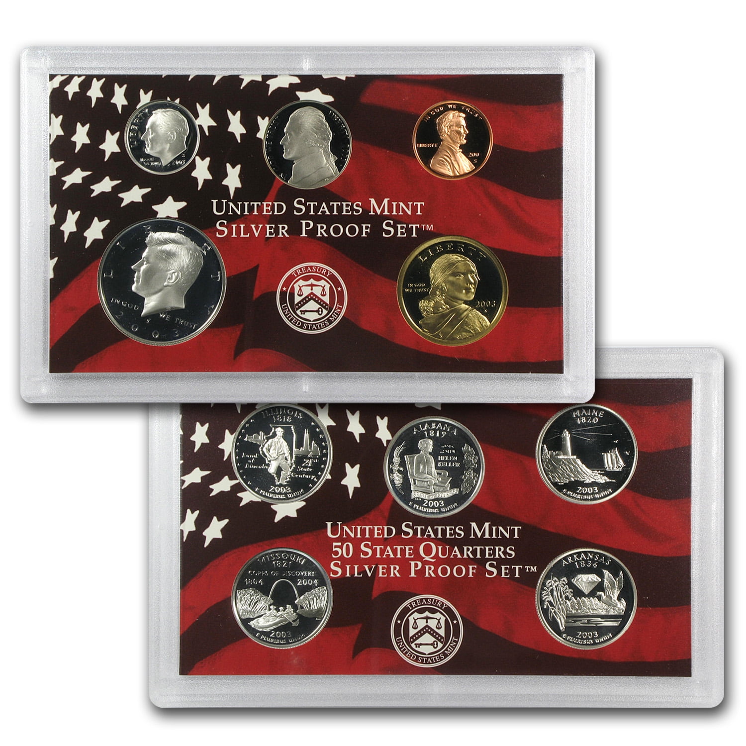 p1-5 Details about   1998 United States Mint Premier Silver proof set 