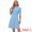 Sky Blue, variant on DARING DIVA Women's Vintage 3/4 Sleeve Church Semi Fit and Flare Dress S Dark Green