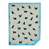 Territory Fluffy-Fleece Cat Blanket w/ Cat Icons, 30 x 40