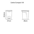 thumbnail image 3 of Basurero Compact 10L Negro TRAMONTINA 92852009, 3 of 4