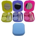 thumbnail image 1 of Erewa 4 Pack Colorful Contact Lens Case Kit with Mirror Durable, Compact, Portable Soak Storage Kit, 1 of 7