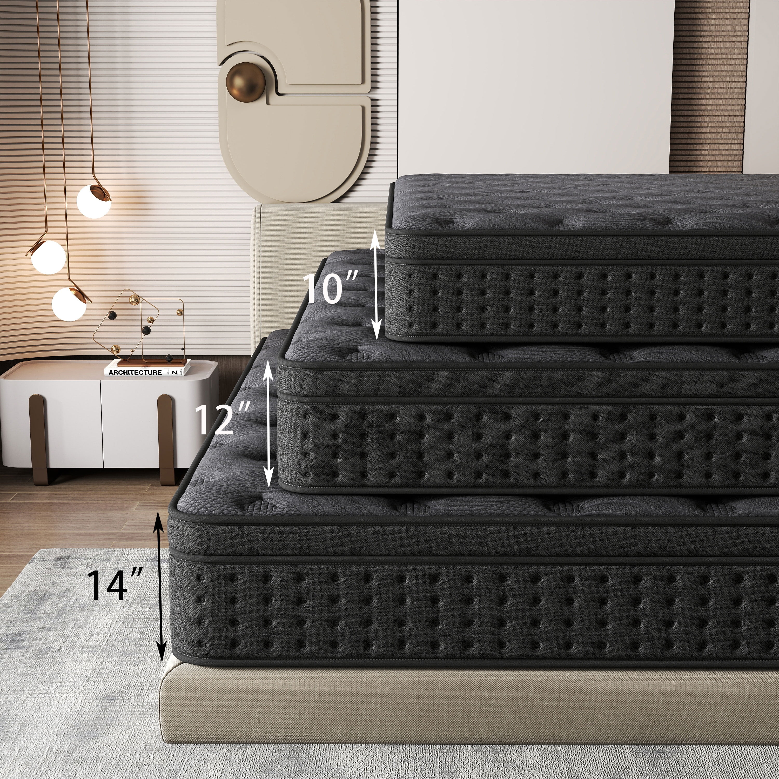 家具 Queen mattress Amazon.com: Maxzzz Queen Mattress in a Box Bamboo & Gel Infused